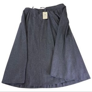 NWT VTG Givenchy Gray Wool Skirt Miram Style Sz 36